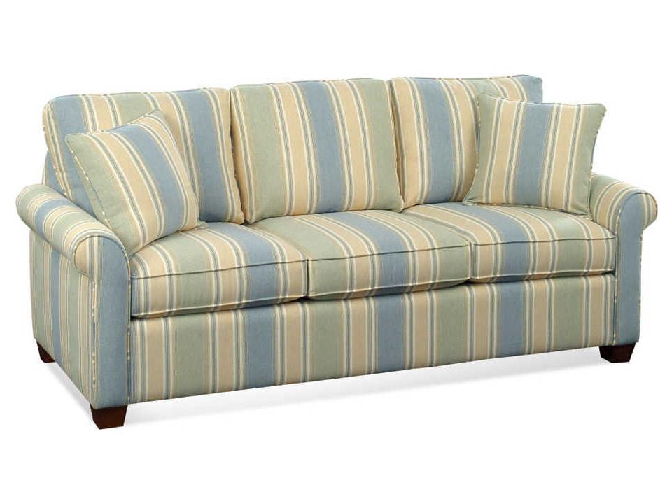 Park Lane 3-Seat Upholstered Sofa with Rolled Arms and Tapered Feet