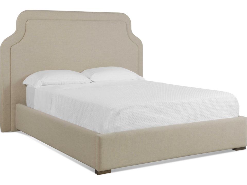 Wren King Upholstered Bed with Customizable Fabric Options