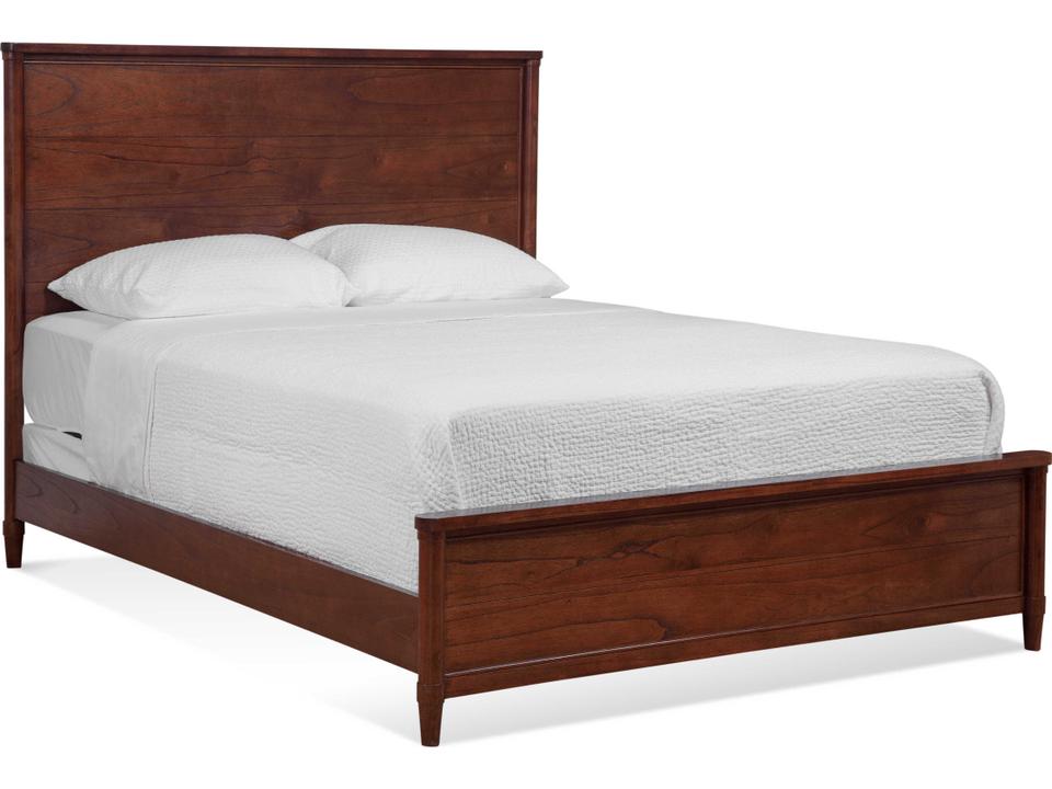 Clair Mindi Wood Queen Platform Bed in Brown Finish