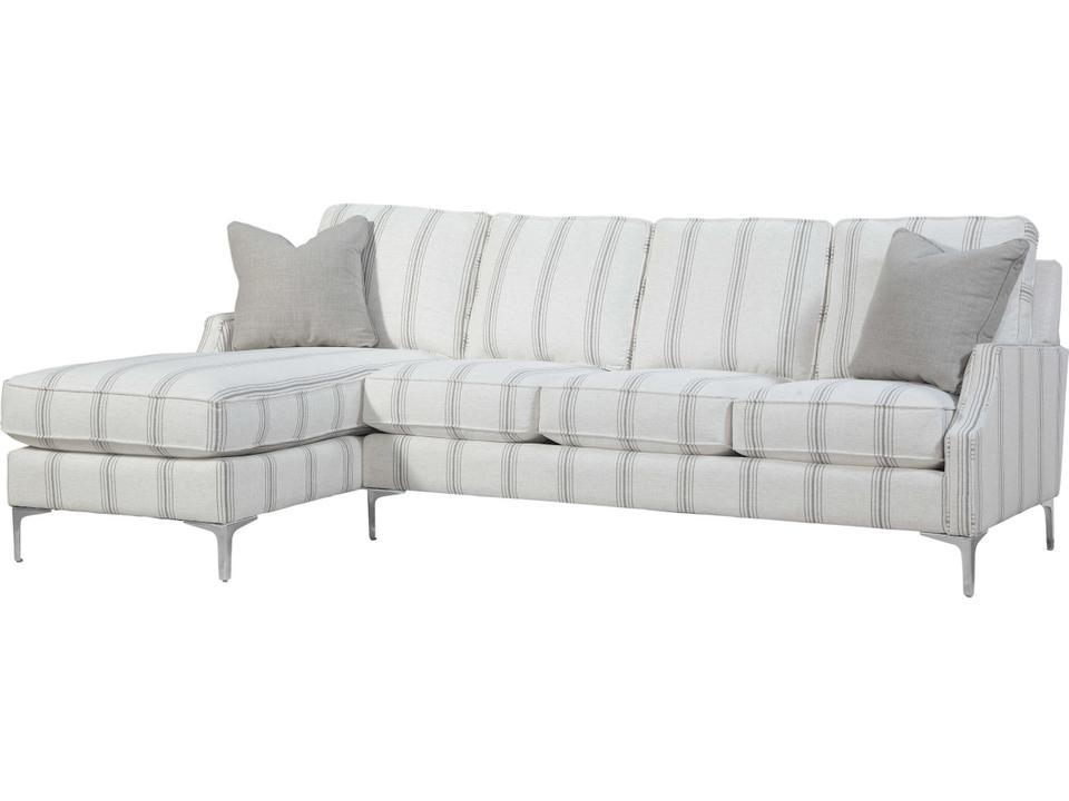 Urban Options 2-Piece Fabric Chaise Sectional Sofa