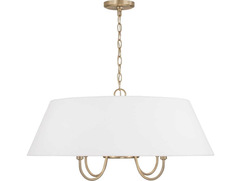 Julia 4-Light Pendant Light in Matte Brass