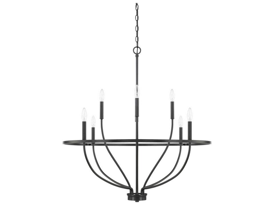 Greyson 8-Light Chandelier in Matte Black