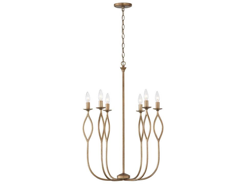 Cohen 6-Light Chandelier in Mystic Luster Finish