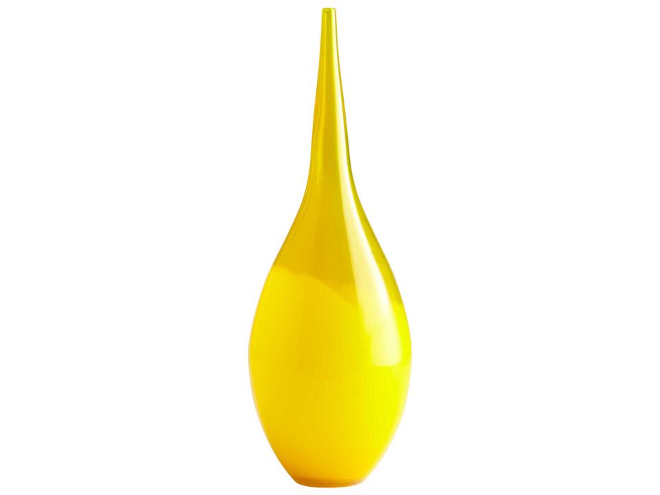Moonbeam Large Yellow Glass Vase