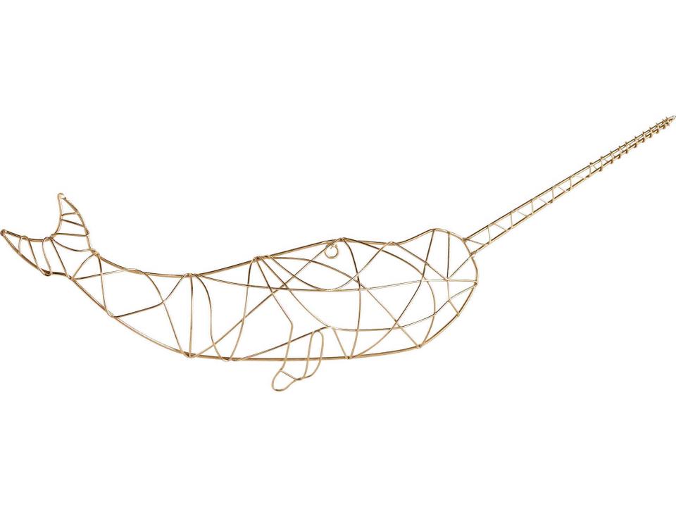 Gnarly Gold Metal Wall Art