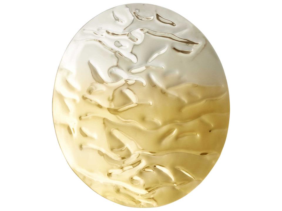 Ripple Small Wall Decor in Silver and Gold Aluminum
