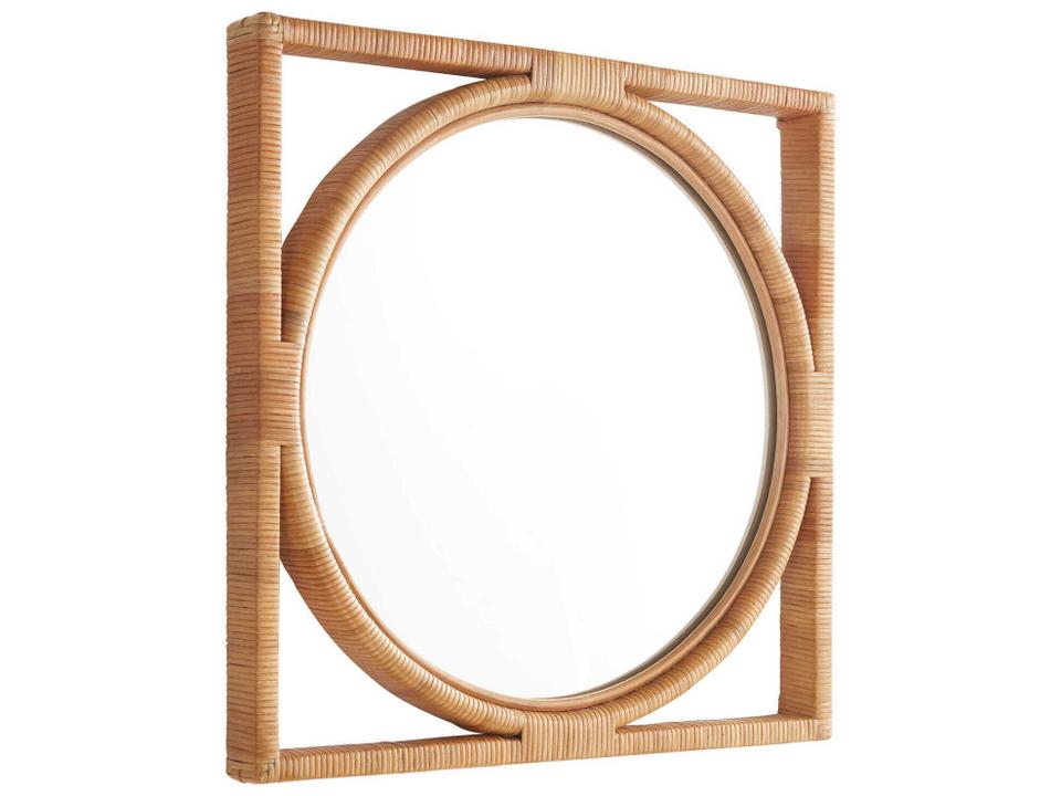 Pemba Brown Square Wall Mirror