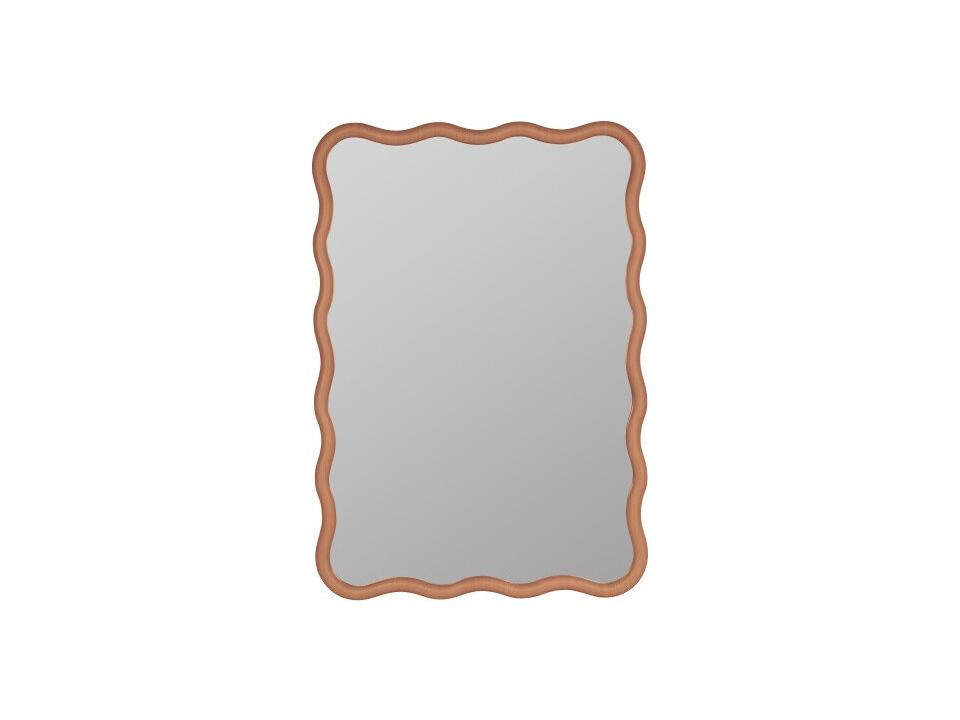 Candace Rectangle Wall Mirror in Pumpkin Spice Finish