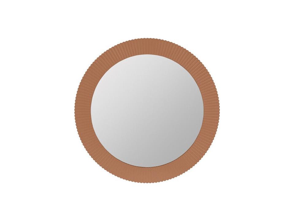 Josia Round Wall Mirror in Pumpkin Spice
