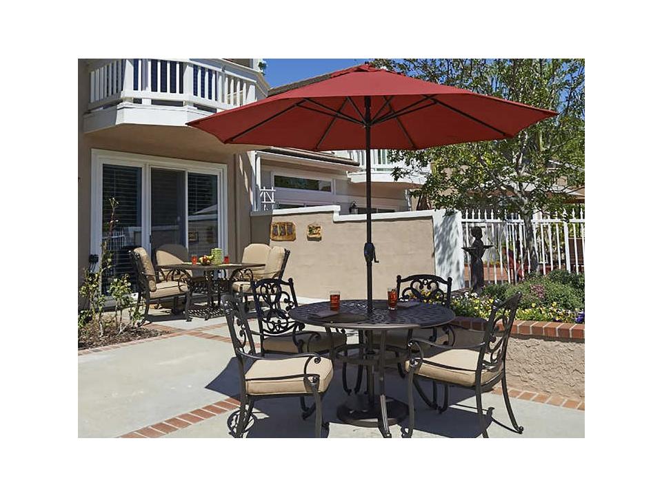 Casa Series 9 Foot Octagon Auto Tilt Patio Umbrella with Aluminum Frame
