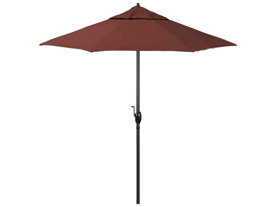 Vento Series 7.5 Foot Octagon Patio Umbrella with Auto Tilt Crank Lift Aluminum Pole