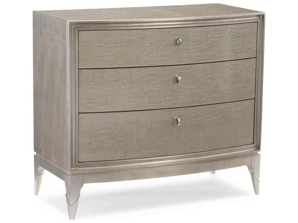 Classic Rise And Shine 3-Drawer Nightstand in Moonlit Sand and Soft Silver Leaf
