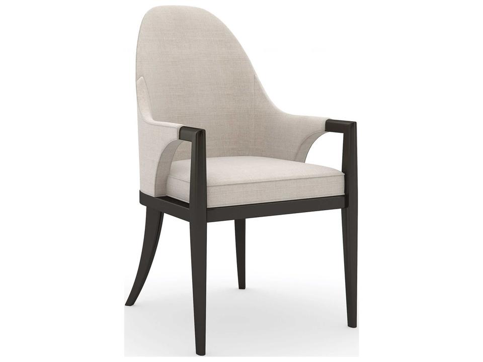 Classic Natural Choice Upholstered Dining Armchair in Dark Chocolate