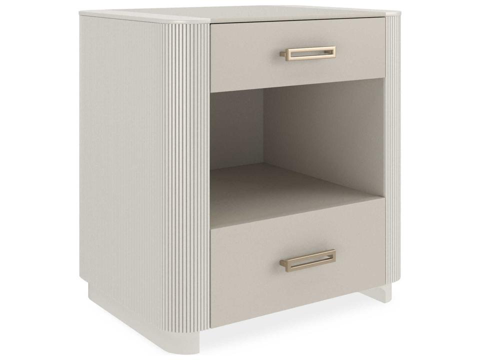 Classic Love-Ly! 2-Drawer Nightstand in Matte Pearl
