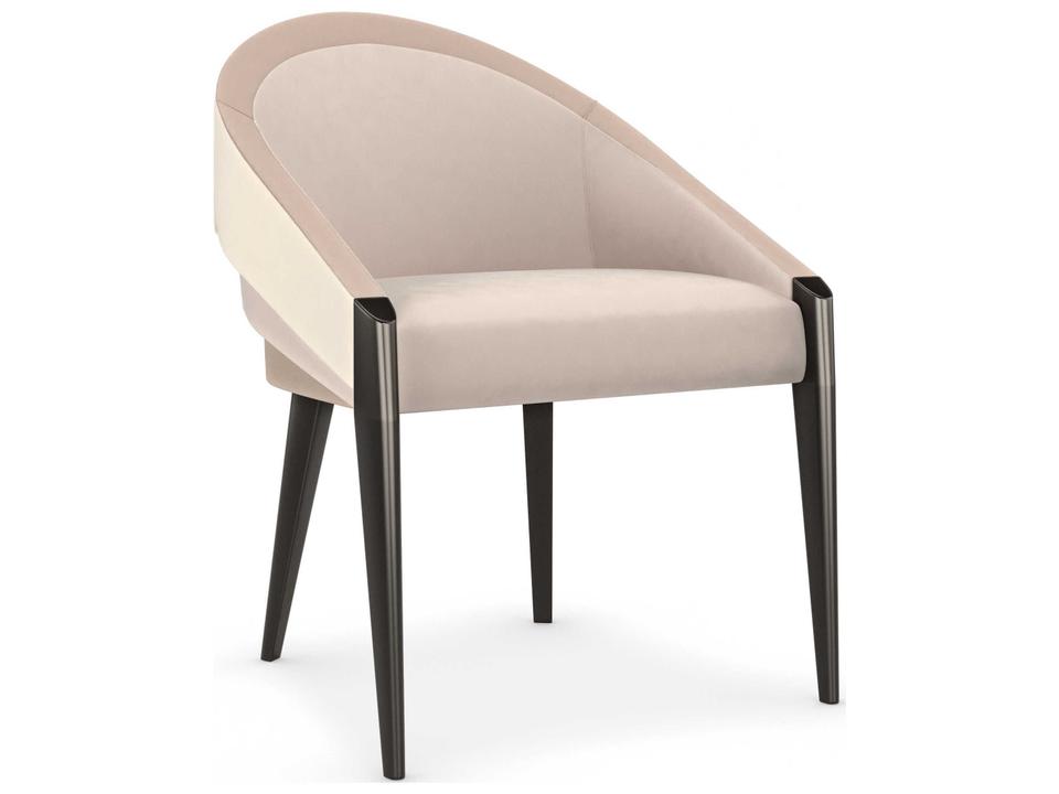 On All Levels Upholstered Dining Armchair with Velvet Ombre Back