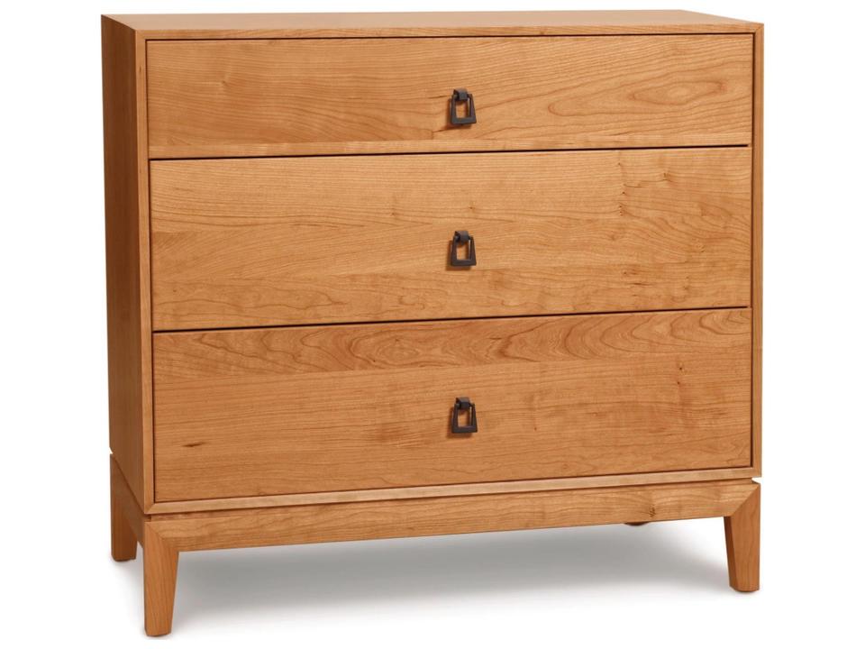 Mansfield 3-Drawer Solid Wood Dresser in Natural Walnut