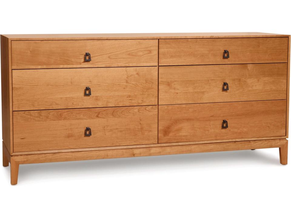 Mansfield 6-Drawer Dresser in Solid Hardwood with Mitered Frame and Soft-Close Drawers