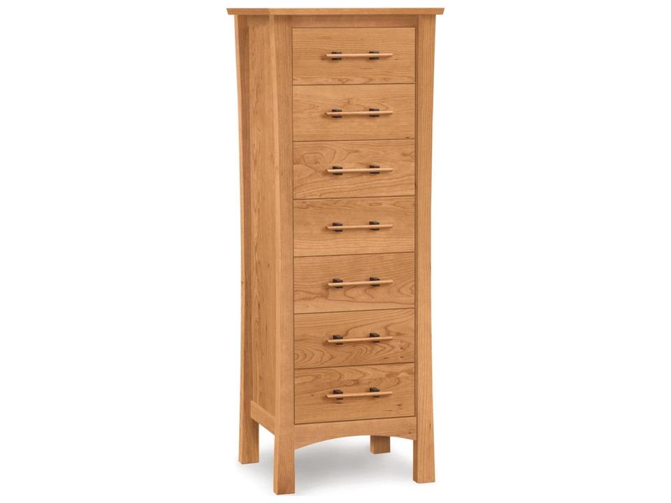 Monterey 7-Drawer Tall Chest in Solid Cherry with Soft-Close Glides