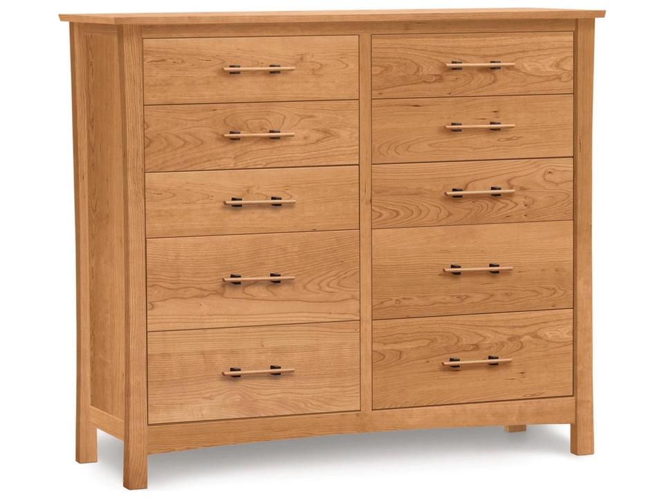 Monterey 10-Drawer Dresser in Natural Cherry with Solid Wood Construction