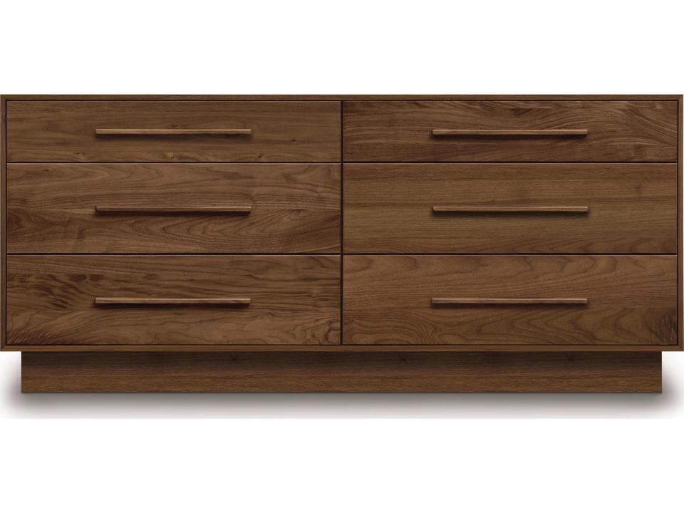 Moduluxe 6-Drawer Double Dresser in Solid Walnut