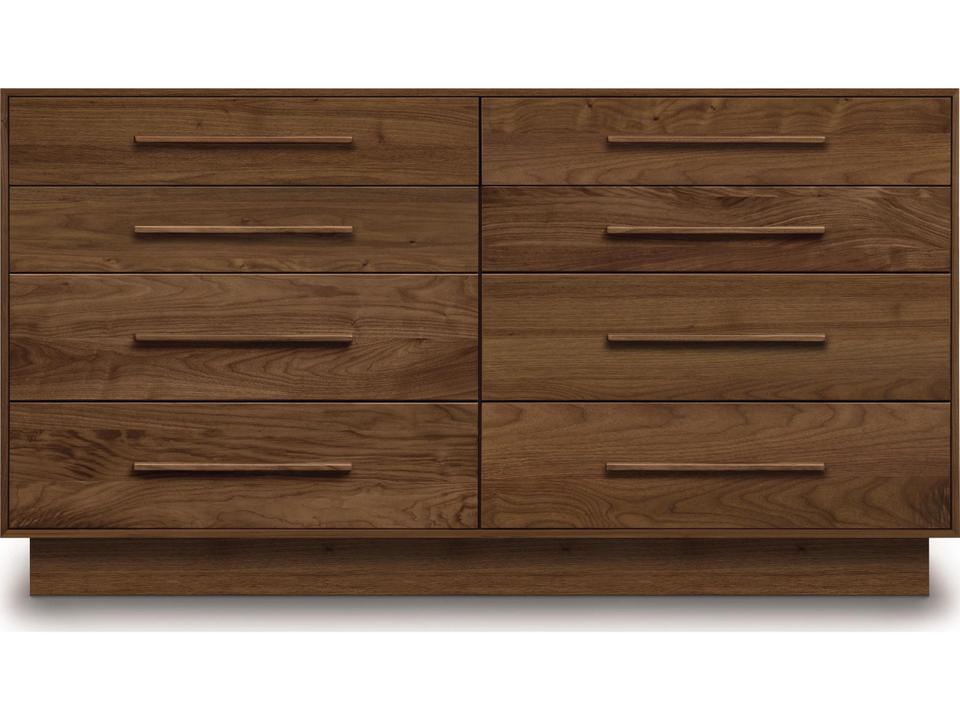 Moduluxe 8-Drawer Double Dresser in Solid American Black Walnut