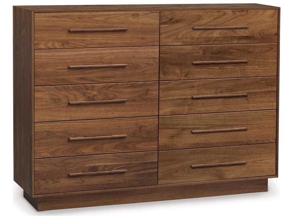 Moduluxe 2-Drawer 4-Door Dresser in Solid Cherry or Walnut Hardwood