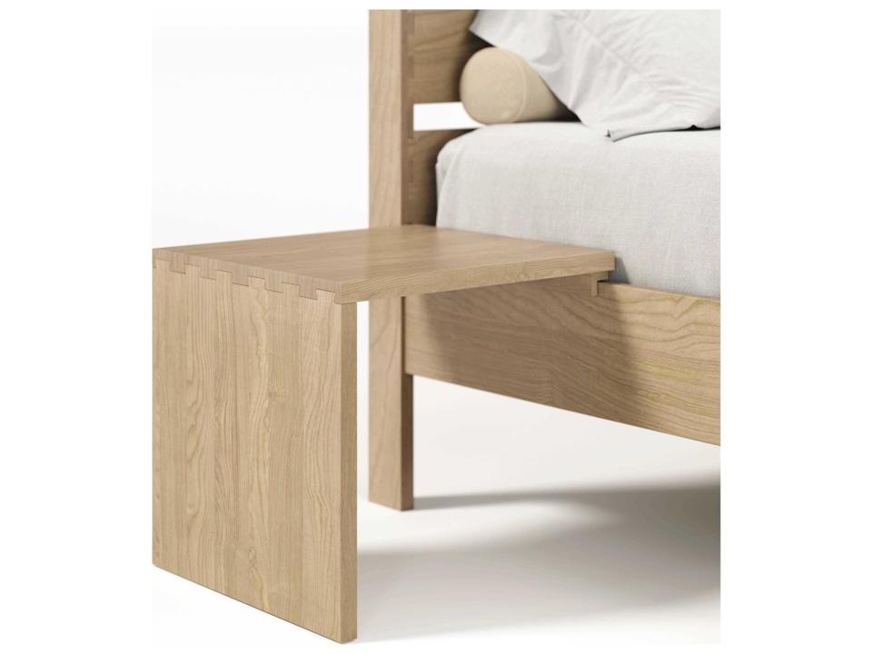 Oslo Shelf Nightstand in Solid Oak Hardwood