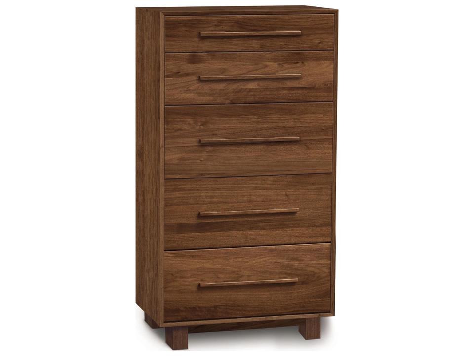 Furniture Sloane Solid Wood 5-Drawer Narrow Dresser