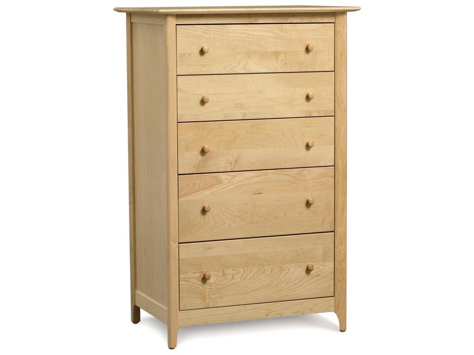Sarah 5-Drawer Solid Hardwood Dresser in Cherry and Maple