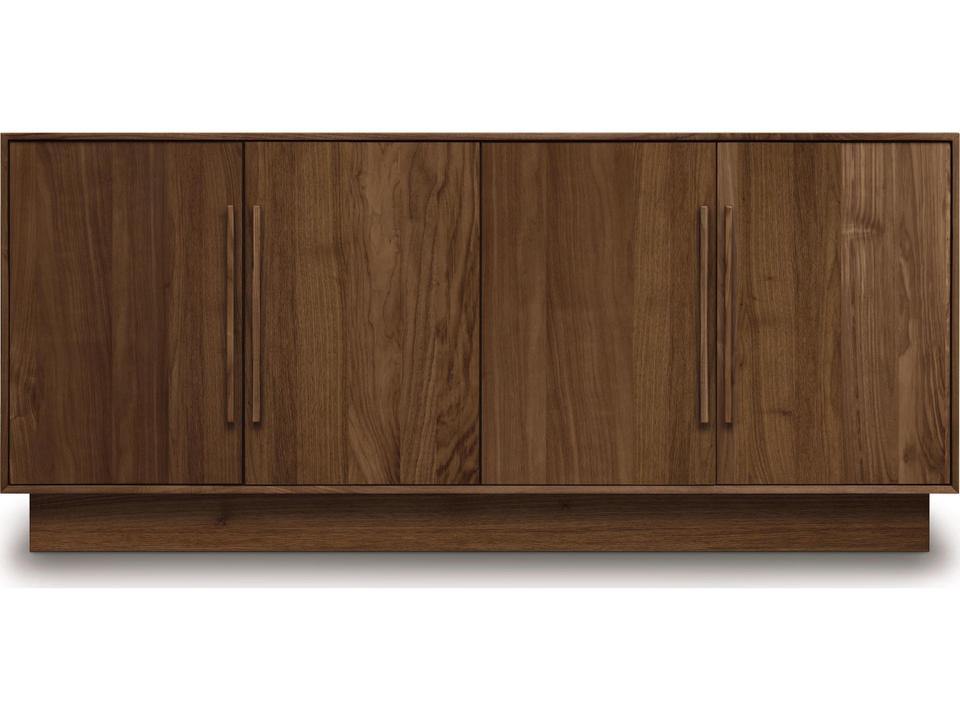 Moduluxe 4-Drawer Double Dresser in Solid Cherry or Walnut