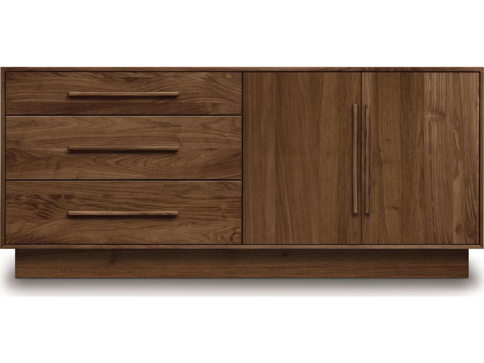 Moduluxe 3-Drawer Double Dresser in Solid American Cherry Hardwood