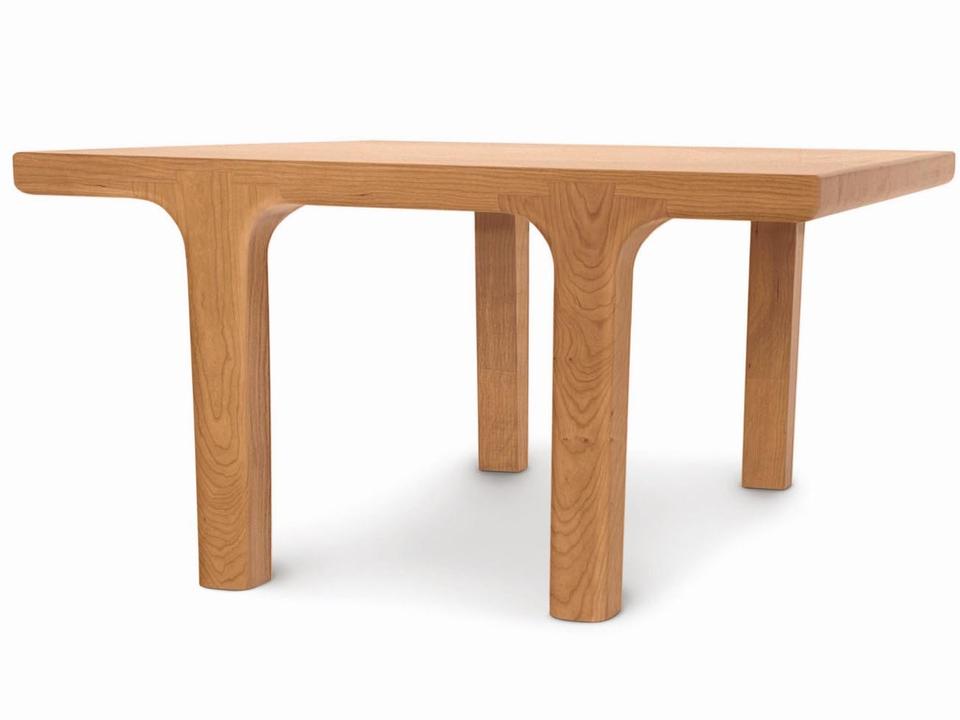 Sierra 24-Inch Square Wood Coffee Table in Natural Cherry with GREENGUARD Certified Finish