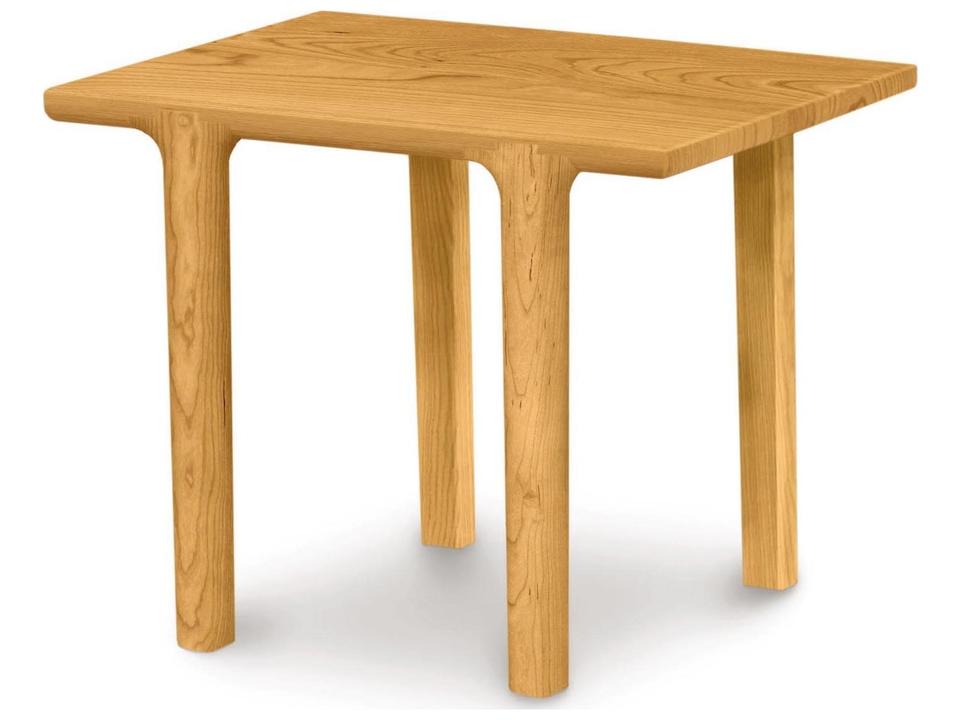 Sierra Rectangle End Table in Natural Walnut and Solid Hardwood