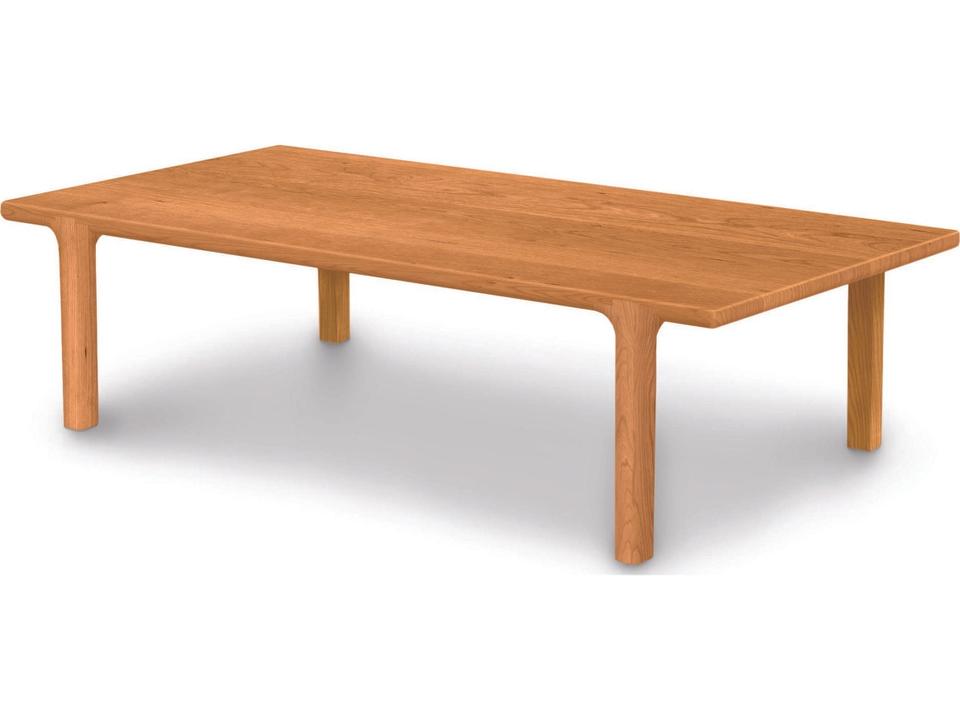 Sierra Rectangle Coffee Table in Solid Cherry Oak or Walnut