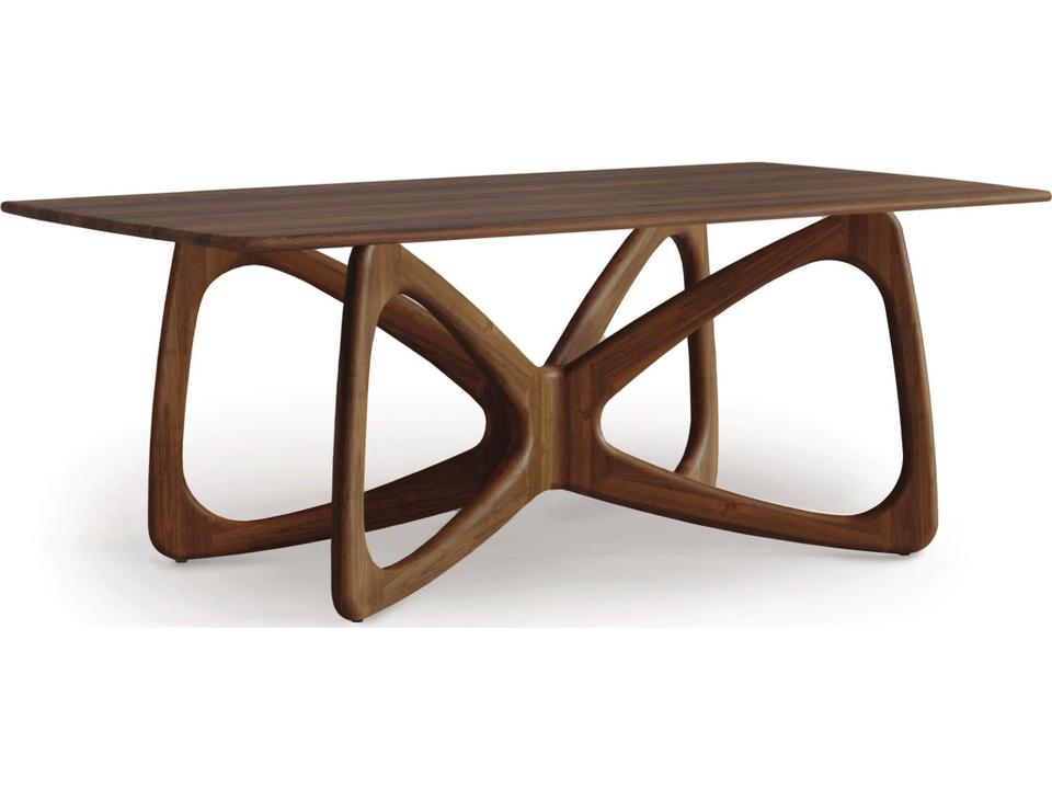 Butterfly Rectangular Dining Extension Table in Solid American Black Walnut