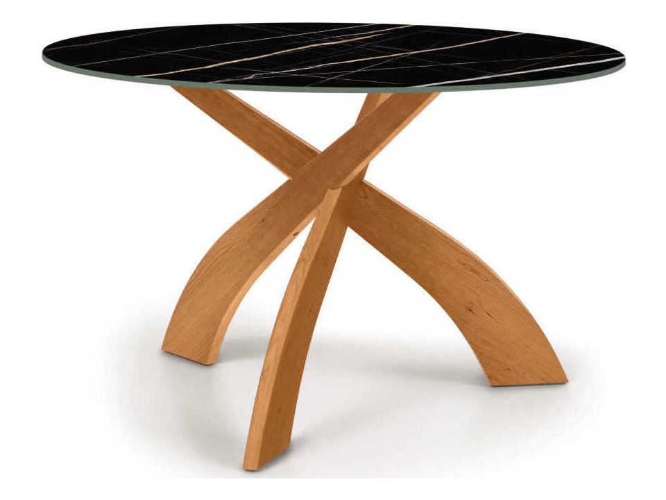 Entwine 48-Inch Round Sintered Stone Dining Table