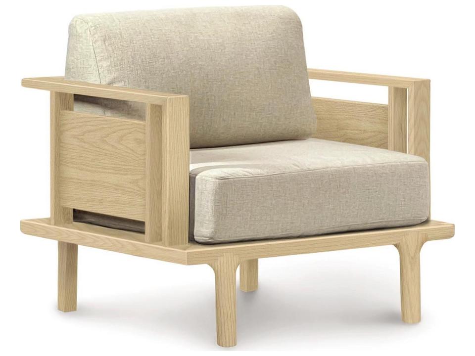 Sierra Wood Panel Accent Chair in Solid Hardwood
