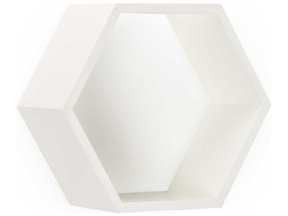 Lisa Kahn Honeycomb Wall Box in White