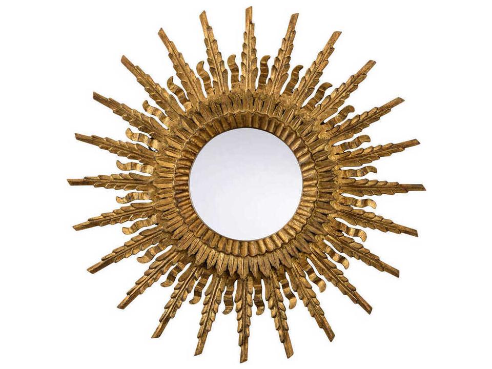 Illuminate Round Wall Mirror in Gold