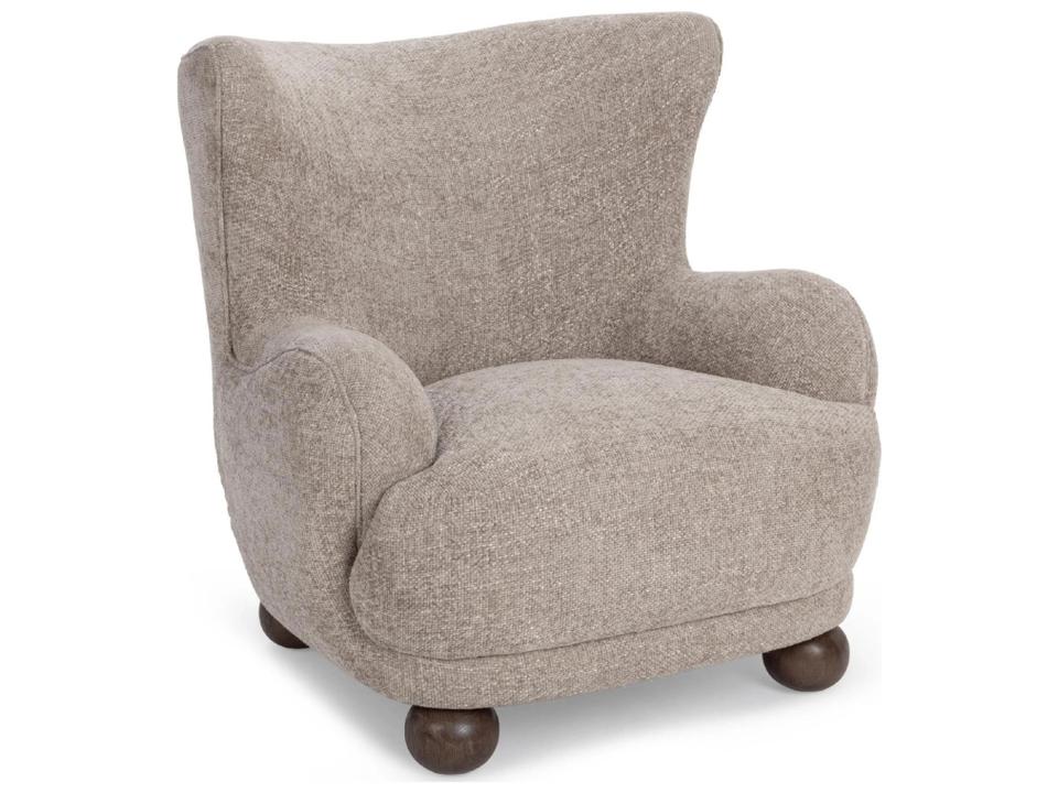 Penelope Upholstered Accent Chair in Mushroom Taupe
