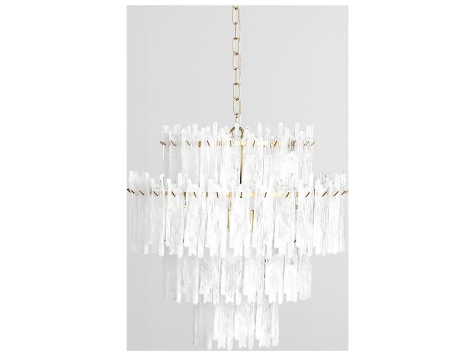 7-Light Everly Round Chandelier with Clear Wax-Drop Glass