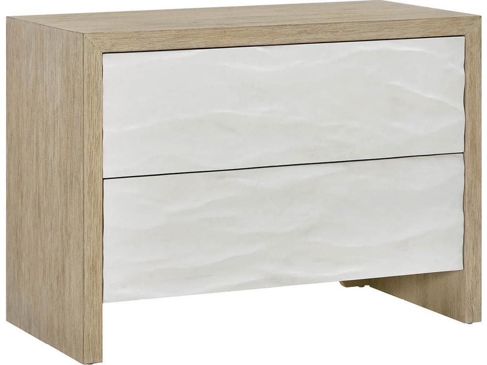 Oasis 2-Drawer Accent Chest with Integrated Outlets in Dockside
