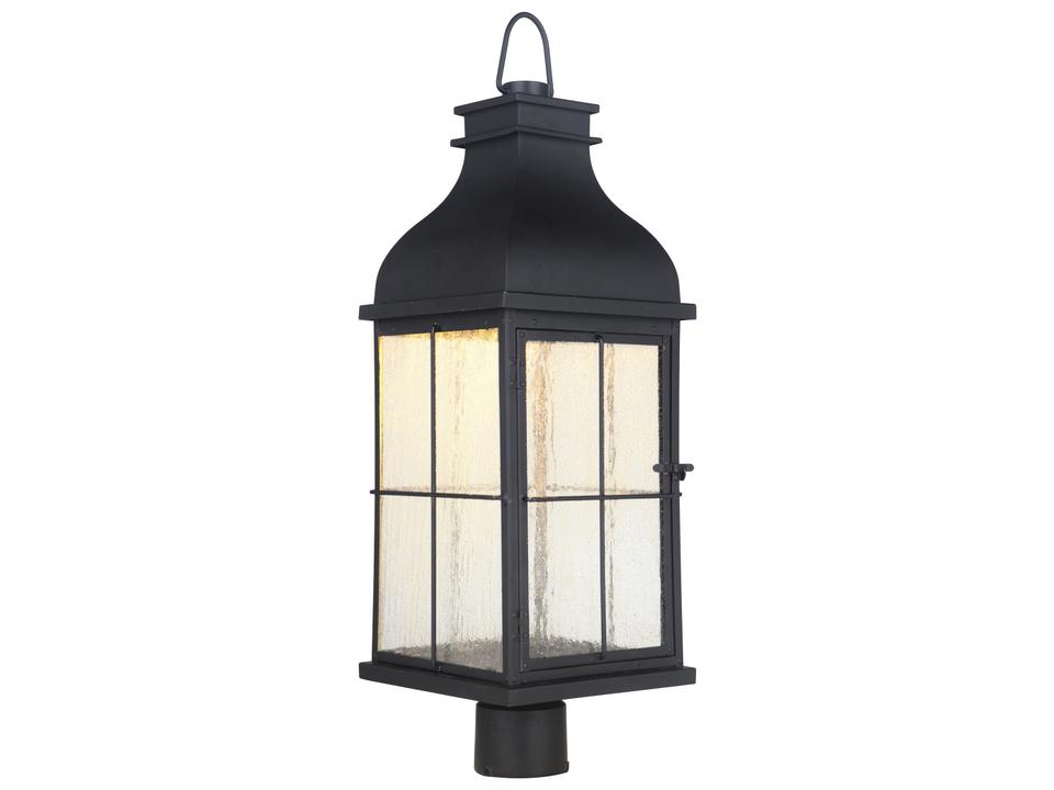 Vincent 1-Light LED Outdoor Post Light in Midnight