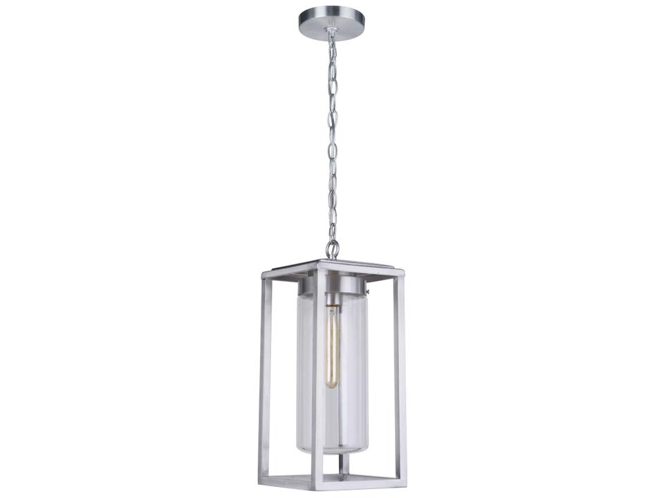Neo 1-Light Outdoor Pendant Light in Satin Aluminum