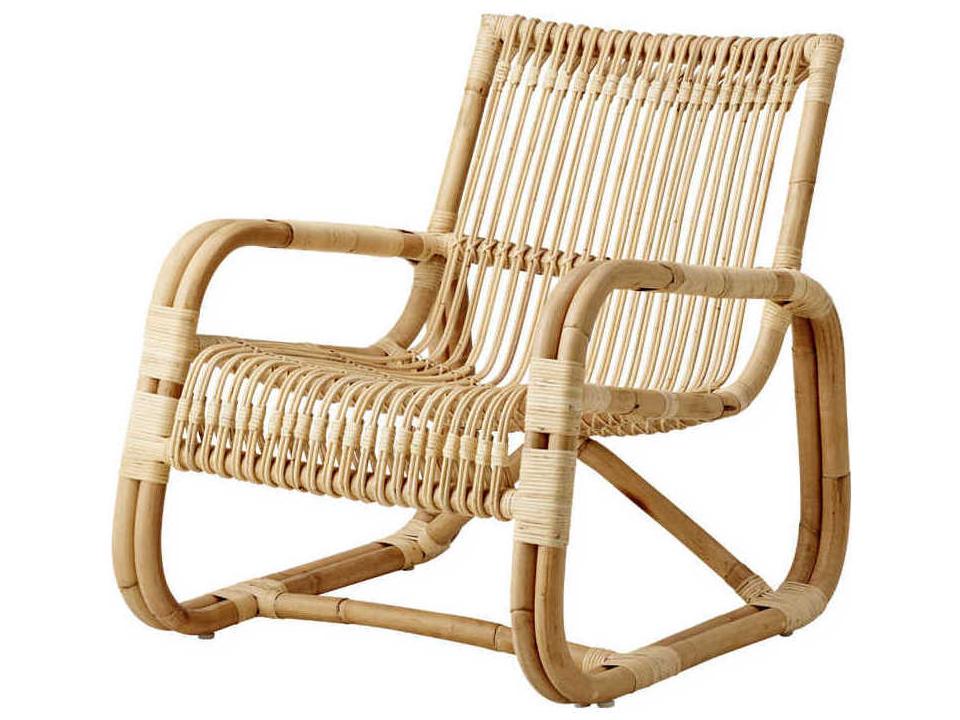 Cane-line Curve Natural Rattan Indoor Lounge Chair