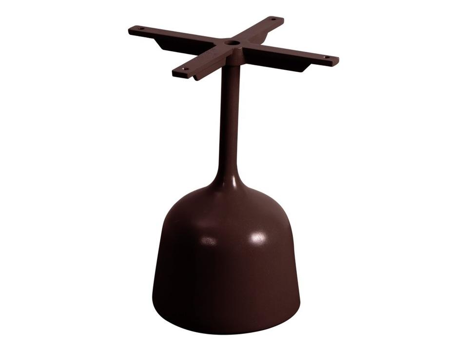 Glaze Small Aluminium Coffee Table Base in Burgundy