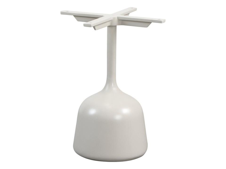 Glaze Small Coffee Table Base in Sand Aluminum