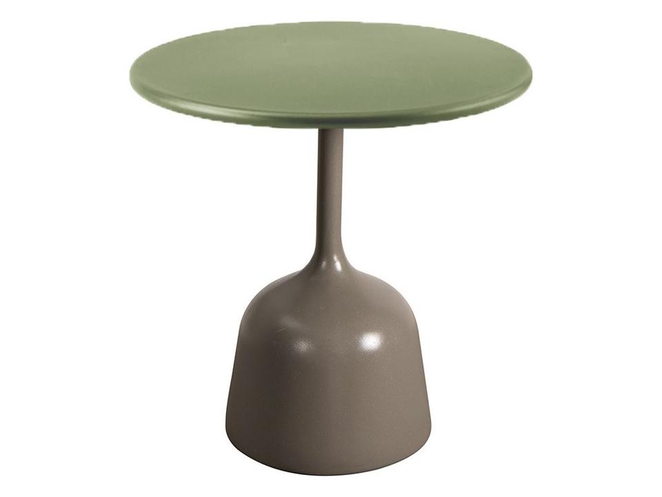 Glaze Small Taupe Aluminum Coffee Table Base