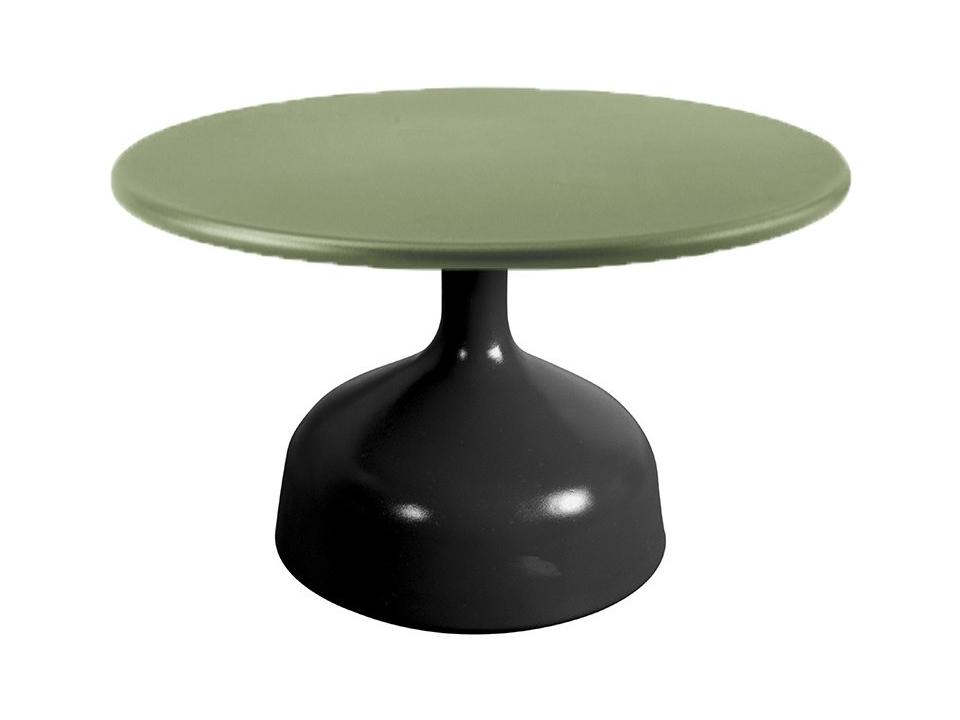 Cane-line Glaze Large Aluminum Coffee Table Base in Lava Grey