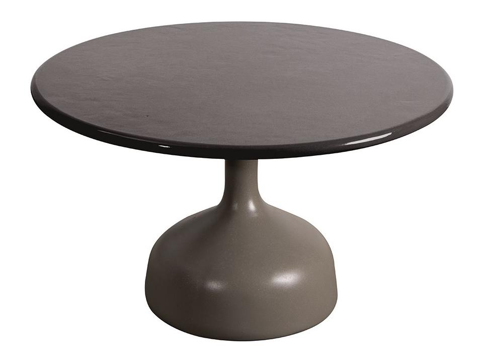 Cane-line Glaze Large Coffee Table Base in Taupe Aluminum